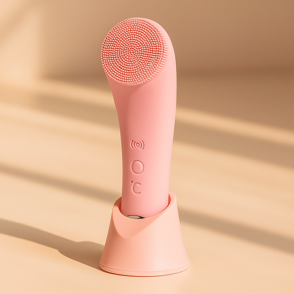 Electric silicone facial cleanser