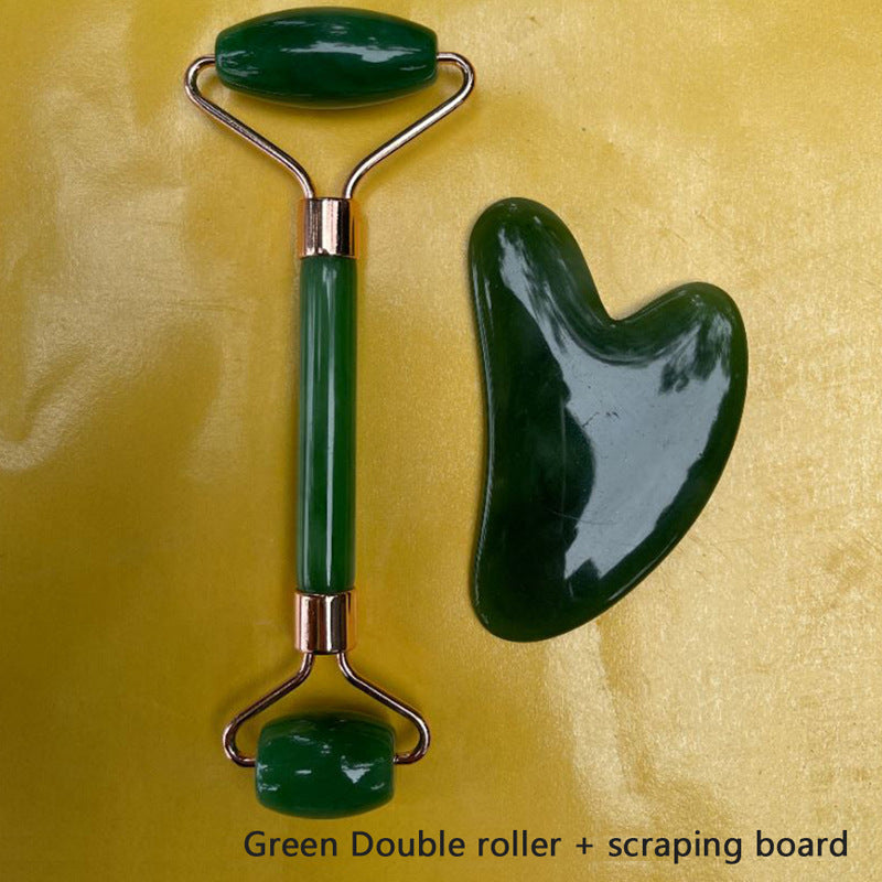 Natural Rose Quartz Roller Slimming Face Massager