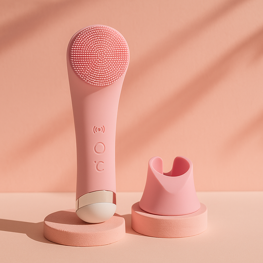 Electric silicone facial cleanser